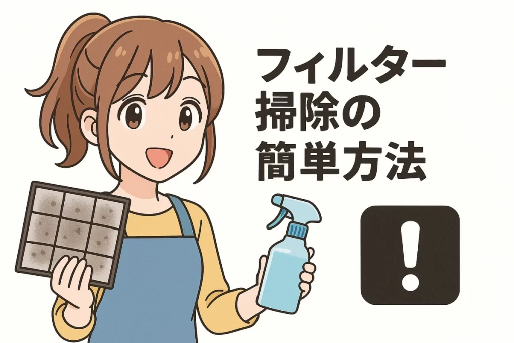 フィルター掃除を自分で行う簡単方法