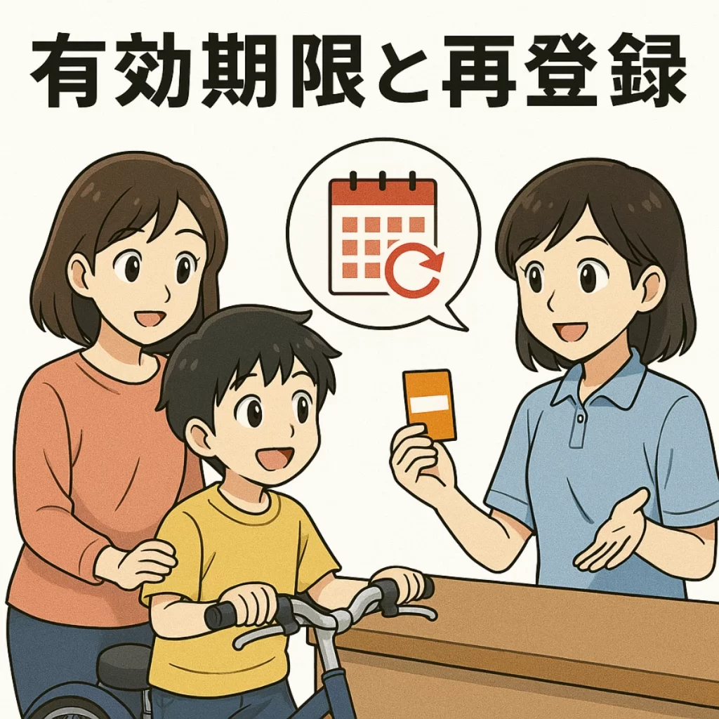 防犯登録の有効期限と再登録