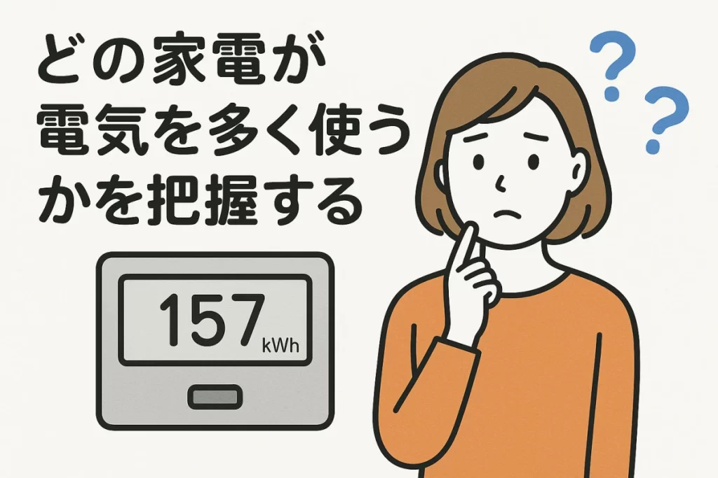 家電の電気使用量を把握しておく