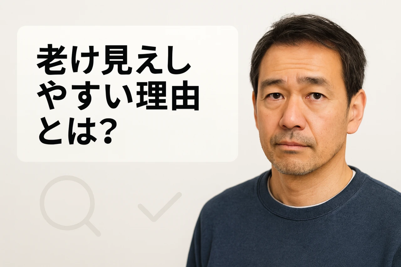 老け見えしやすい理由とは?