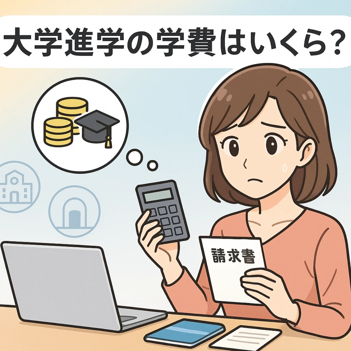 大学進学の学費はいくら？