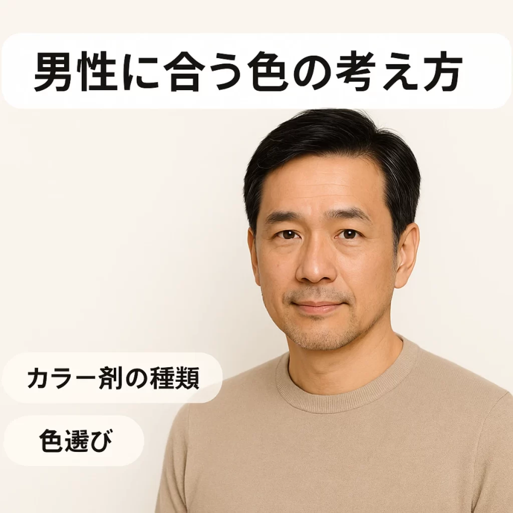 白髪男性に合う色の考え方