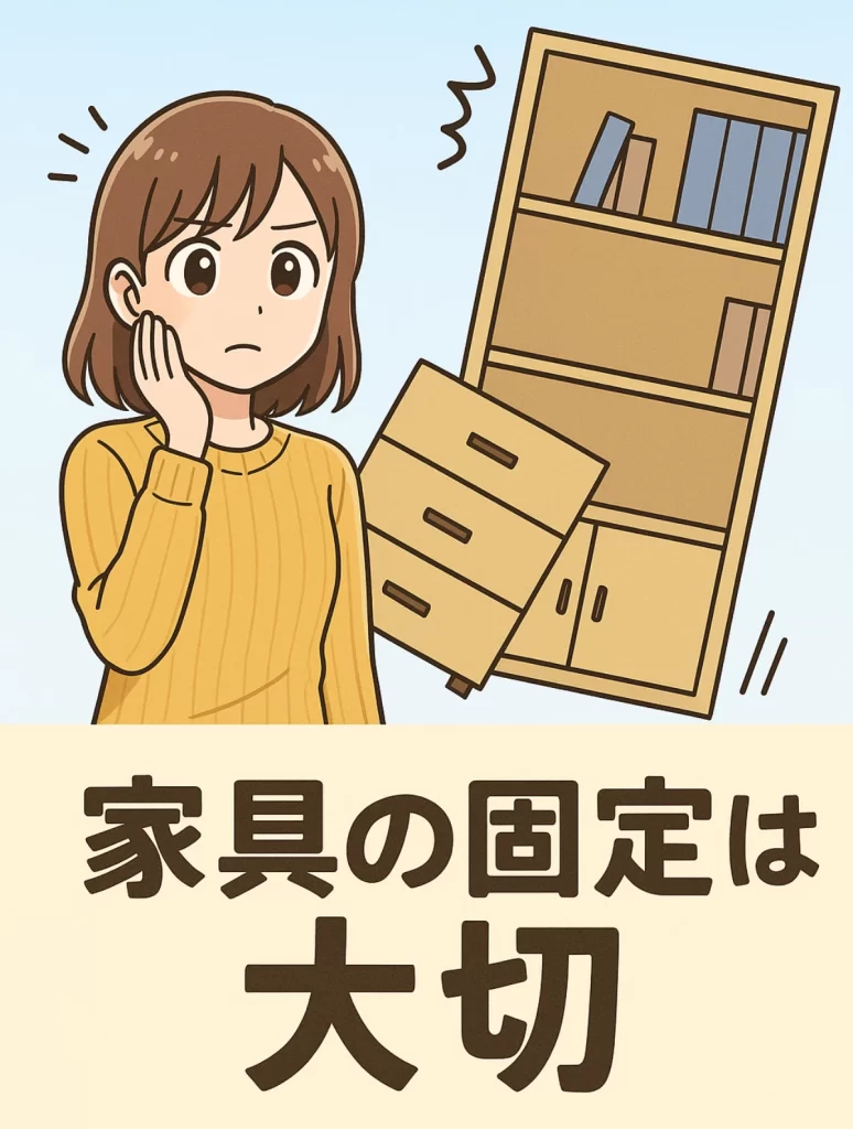 家具の固定は大切です