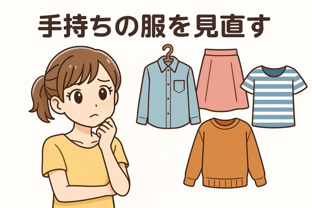 手持ちの服を見直して管理しやすくする