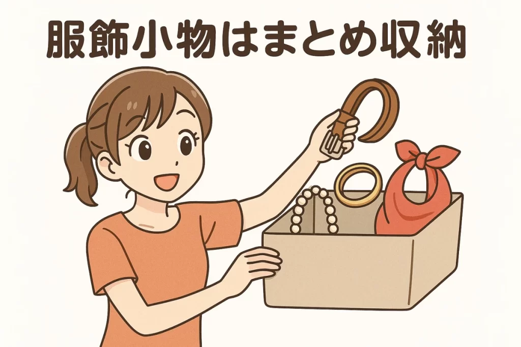 装飾小物はまとめて収納