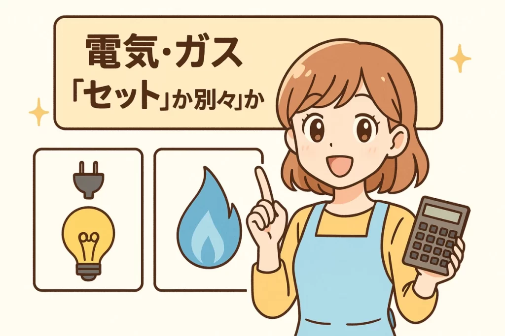 電気とガスはセットがお得
