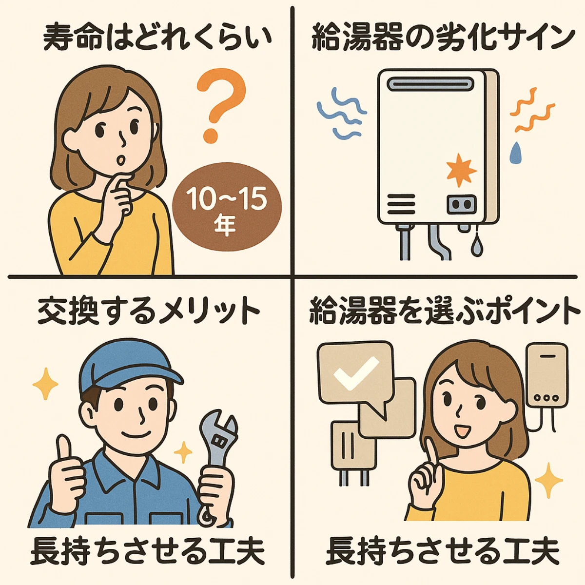 給湯器の寿命について