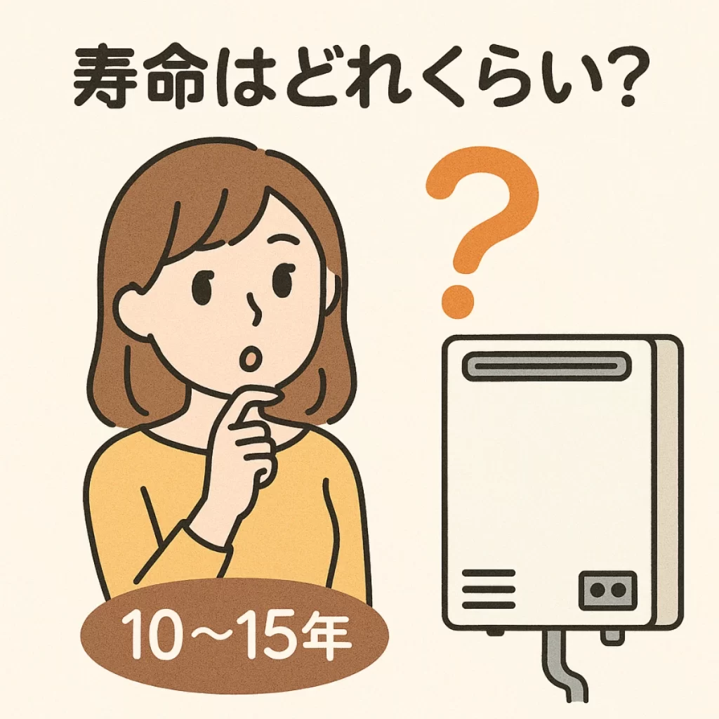 給湯器の寿命はどれくらい？
