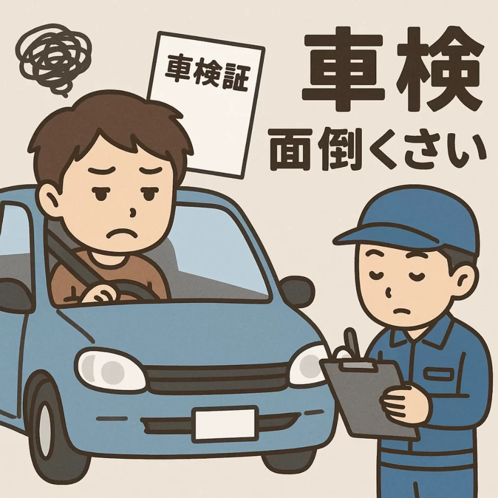 車検面倒くさい