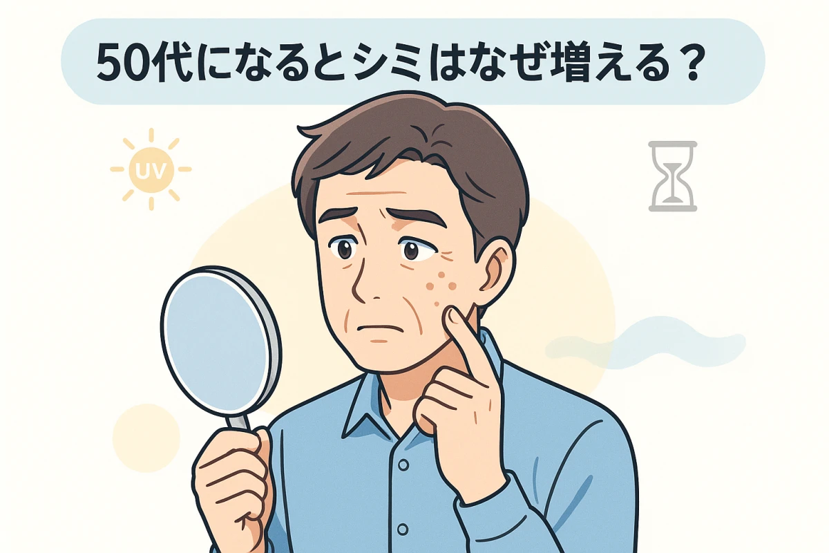 50代になるとシミが増えるのはなぜ？