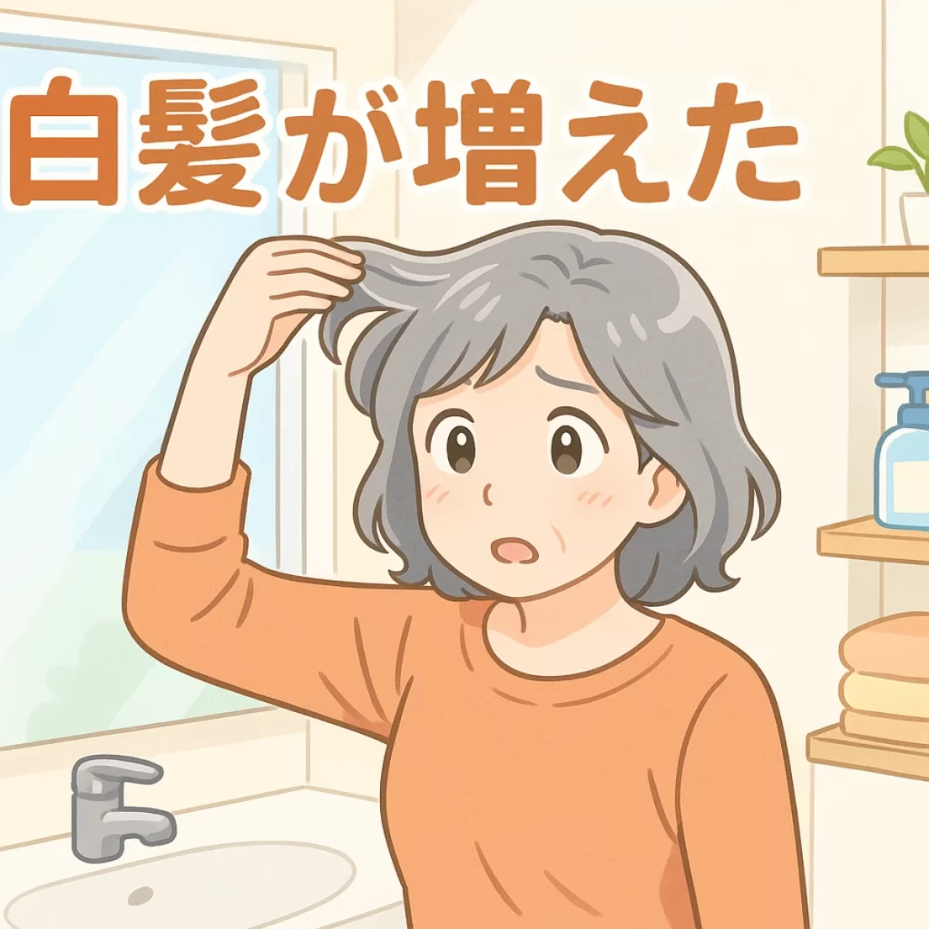 白髪が増えた