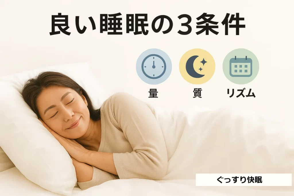 良い睡眠の3条件