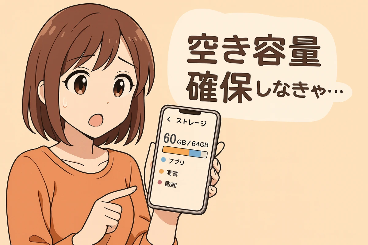 スマホの空き容量を確保する方法