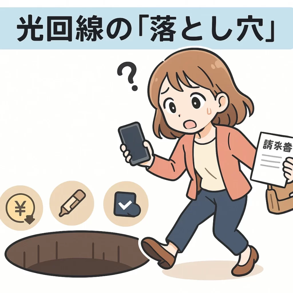 光回線の契約費用の落とし穴