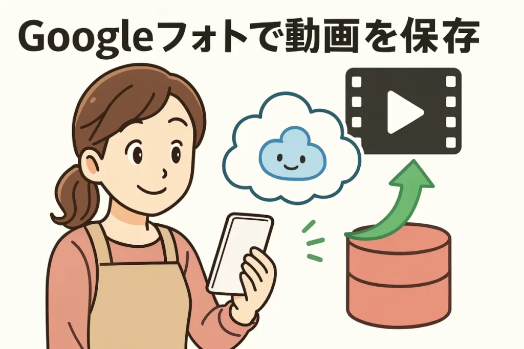 GOOGLEで動画を保存