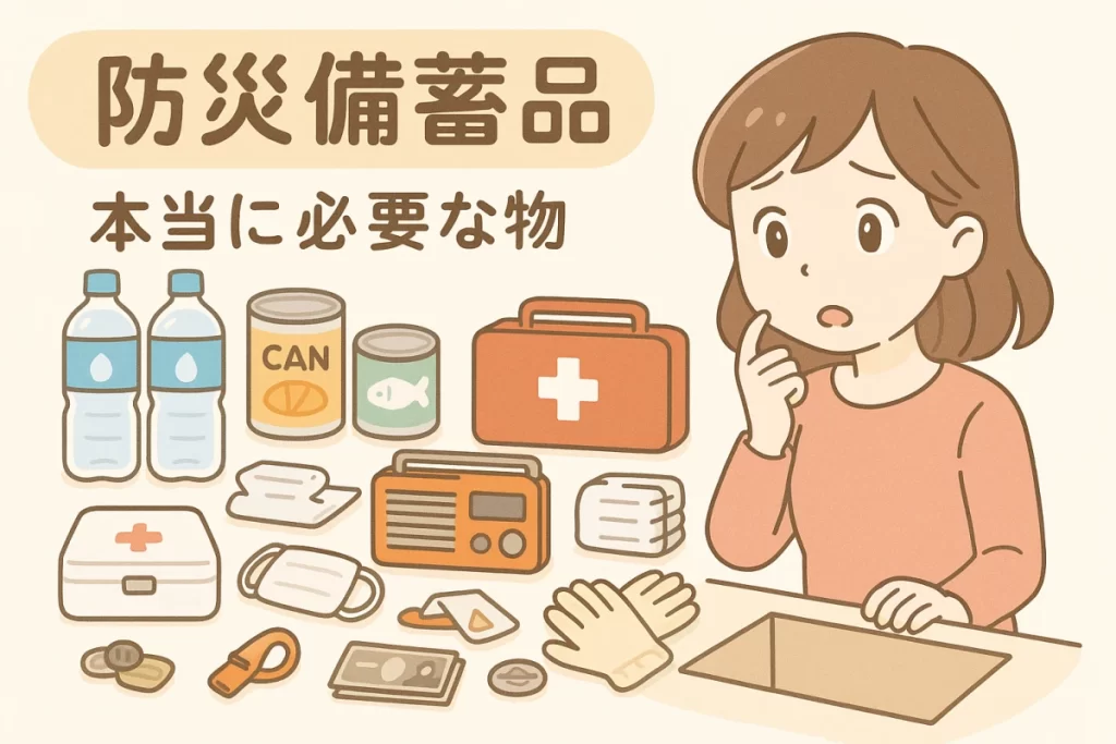 防災グッズで本当に必要な物が何か分からない