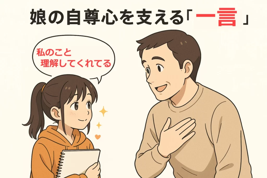 娘の自尊心を支える父親の一言