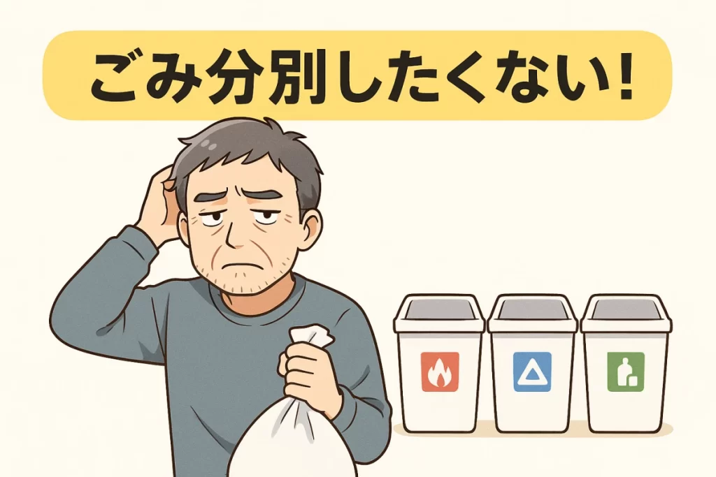 ごみの分別がしたくない