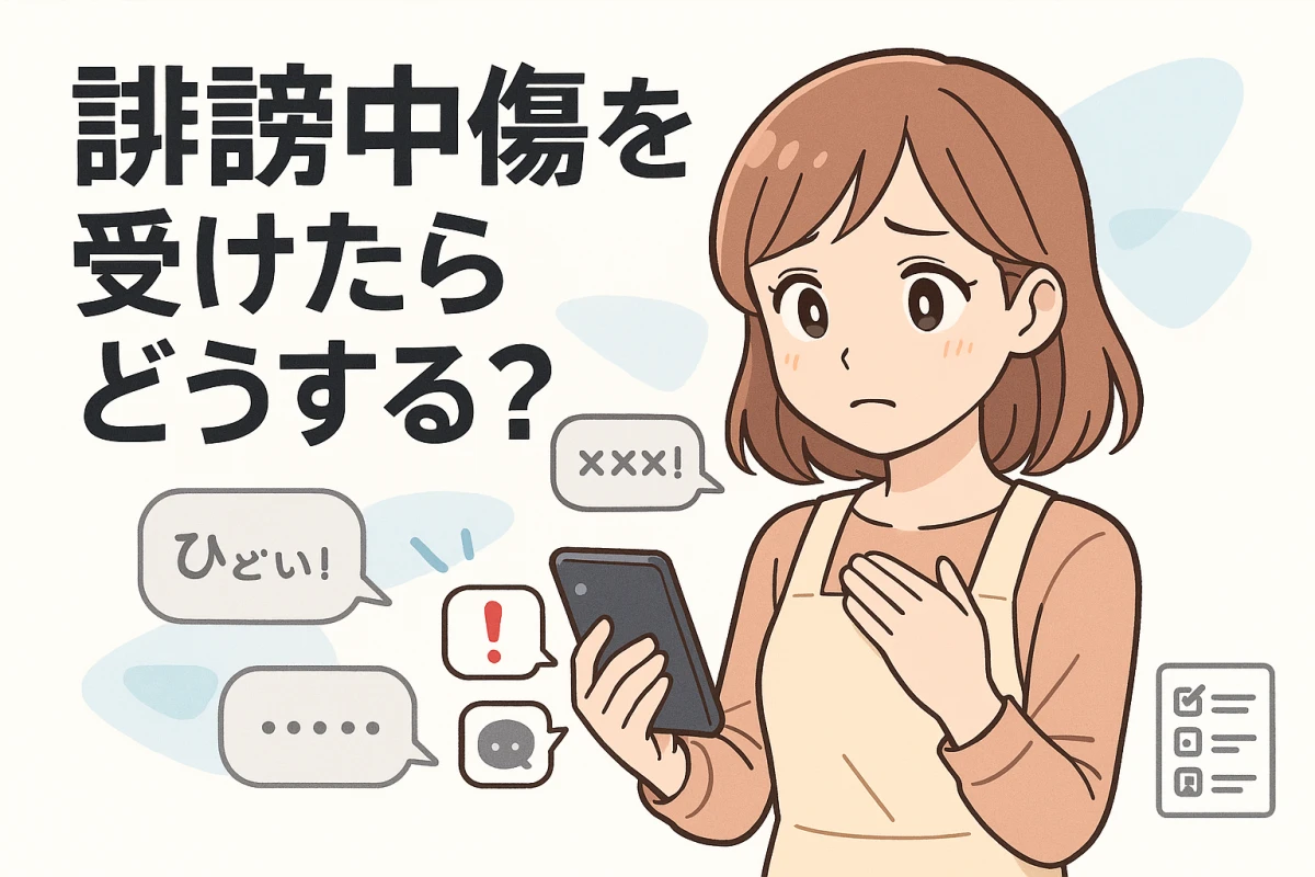 誹謗中傷を受けたらどうする?