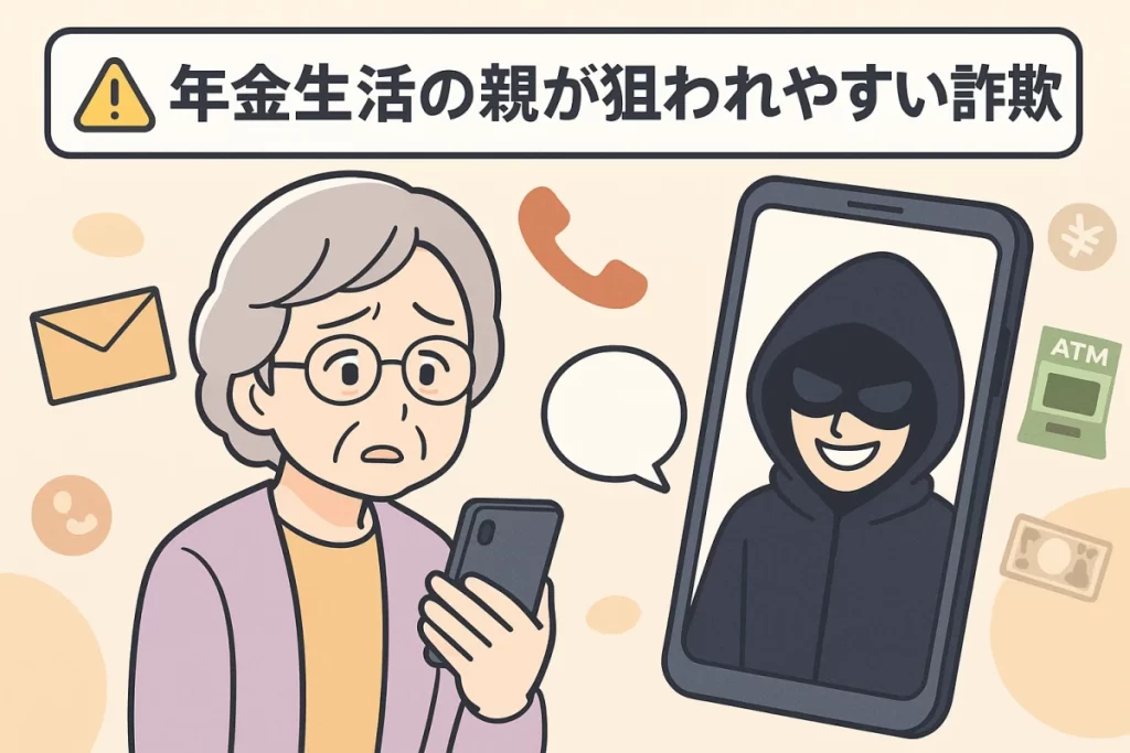 親が詐欺師に狙われないように